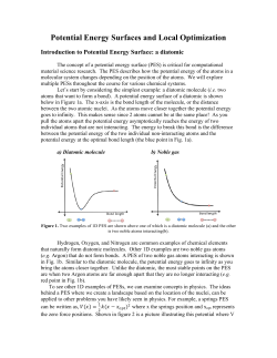 Potential Energy Surfaces and Local Optimization
