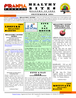 Healthy Bites - Piranha Produce