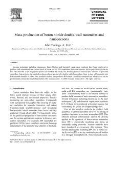 Mass-production of boron nitride double-wall