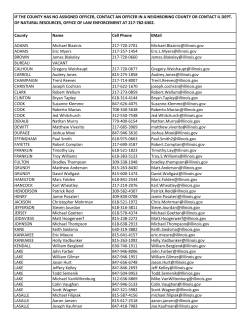 Contact a Conservation Police Officer