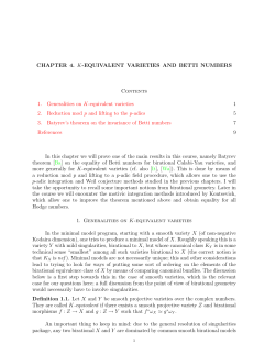 CHAPTER 4. K-EQUIVALENT VARIETIES AND BETTI NUMBERS