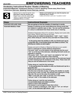 empowering teachers - Florida Center for Reading Research