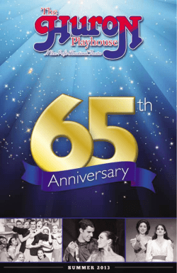 2013 - Huron Playhouse