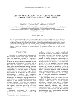 J - Revue Roumaine de Chimie