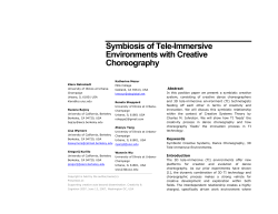 Symbiosis of Tele-Immersive Environments with Creative