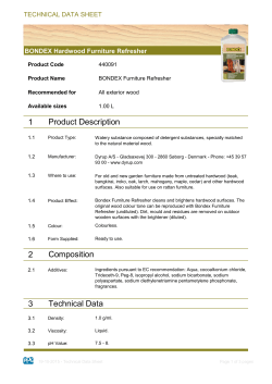 1 2 3 Technical Data Composition Product Description