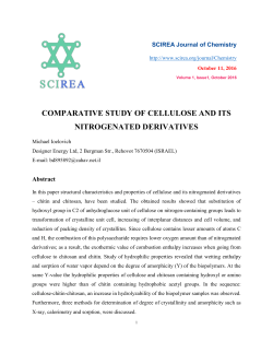 comparative study of cellulose and its nitrogenated derivatives