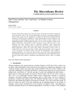 and Fancy` of Modern Labour Management Keith Abbott