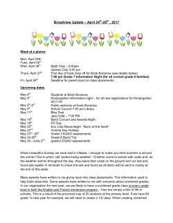 Broadview Update April 24th - Broadview Public School
