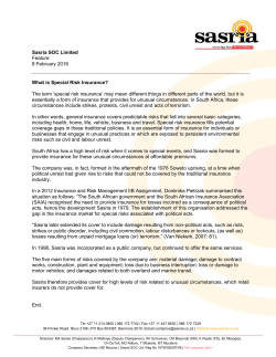 special risk insurance