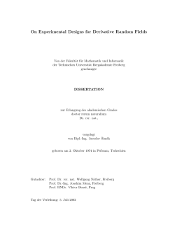 On Experimental Designs for Derivative Random Fields