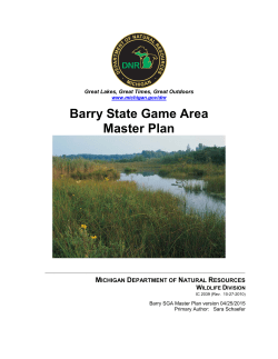Barry SGA Master Plan 2015