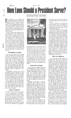 ! i ? &bdquo;How Lem Skold a Presdent Serve