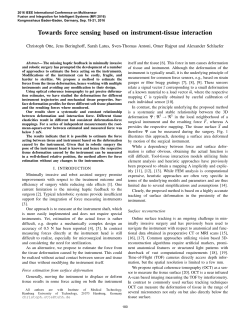 Towards Force Sensing Based on Instrument