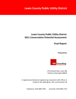 Lewis County PUD 2011 CPA Final Report