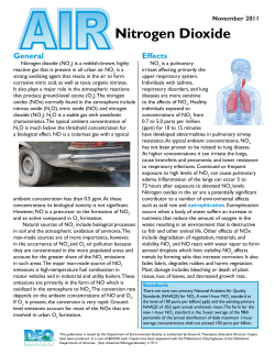 Nitrogen Dioxide - the Oklahoma Department of Environmental Quality