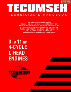 3 to 10 HP 4-Cycle L-Head Engines