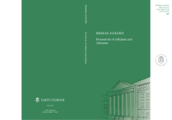 MIHHAIL KURA&Scaron;IN Processivity of cellulases and