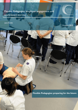 Flexible Pedagogies: employer engagement and work