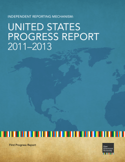 United States First Progress Report 2012-2013