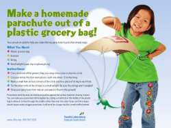 Make a homemade parachute out of a plastic grocery bag! Make a