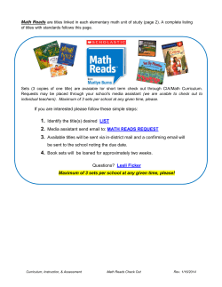 Math Reads