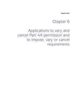 Chapter 6 Applications to vary and cancel Part 4A permission and to