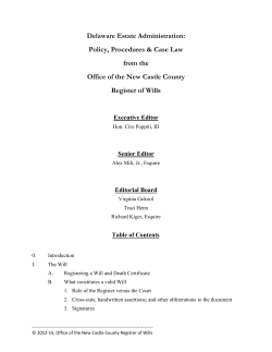 Delaware Estate Administration