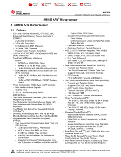 AM1806 ARM Microprocessor (Rev. F)