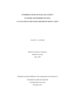 interpretations of fear and anxiety in gothic