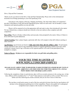 Player Info Packet - NEPGA Junior Tour