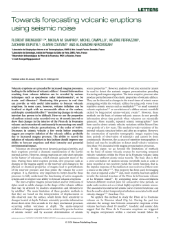 Towards forecasting volcanic eruptions using seismic noise