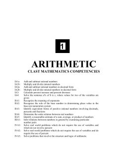 arithmetic - Cengage Learning
