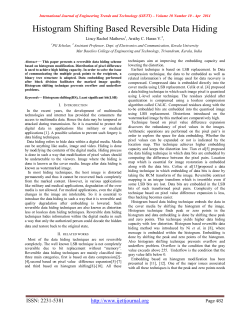 Histogram Shifting Based Reversible Data Hiding