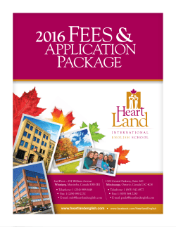 ApplicAtion pAckAge - Heartland International English School
