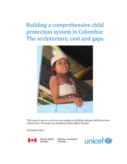 Building a comprehensive child protection system in Colombia
