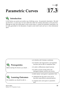 Parametric Curves