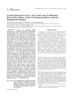 Crystal structures of E. coli CcmG and its mutants reveal key roles of