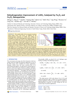 Dehydrogenation Improvement of LiAlH4 Catalyzed by Fe2O3 and