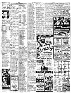 oosevelt Addresses orum Institute on urren tProblems Tonigh t