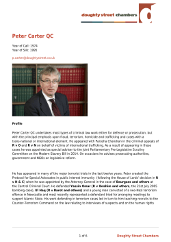 Peter Carter QC - Doughty Street Chambers