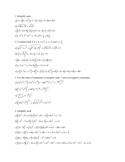 d) 25x a) w ( ) ( )2 ( ) ( a) 3x ( ) ( ) ( ) 8( )+8 ( ) 7x+4 ( ) 8x+5 ( )= 8x