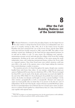 After the Fall: Building Nations out of the Soviet Union
