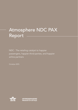 Atmosphere NDC PAX Report