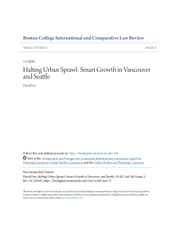 Halting Urban Sprawl - Digital Commons @ Boston College Law