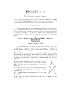 SKOLIAD No. 130 - Canadian Mathematical Society