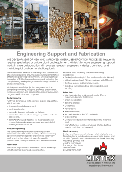Engineering Support and Fabrication