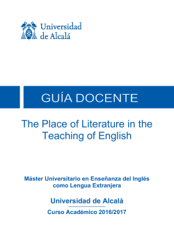 The Place of Literature in the Teaching of English