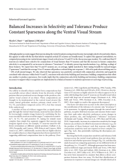 Balanced Increases in Selectivity and Tolerance Produce Constant