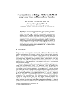 Face Identification by Fitting a 3D Morphable Model using Linear